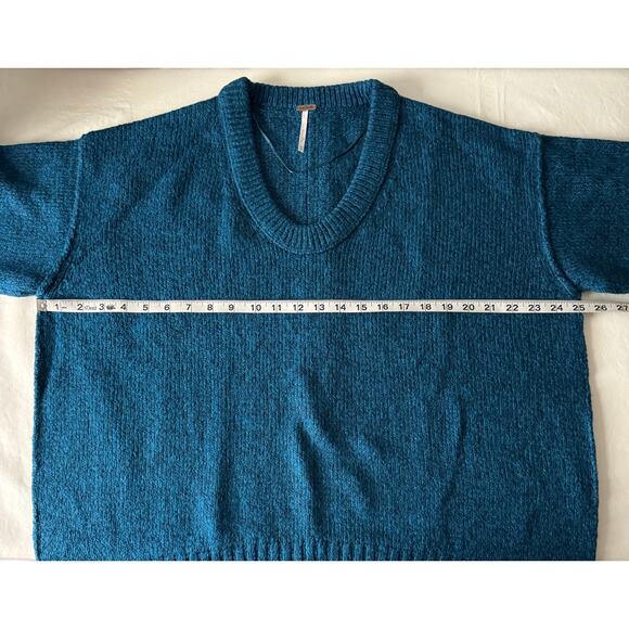 New Free People Brookside Oversized Sweater in Halcyon Blue Women's XS - Picture 8 of 10